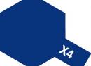 TAMIYA X-4 - Bleu brillant X-4 pot de 10 ml (X4)