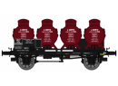 REE MODELS WB 093 HO - Wagon Porte-Container Citerne Ep.III  J.COMTE - WB093