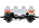 REE MODELES WB 094 HO - Wagon Porte-Container Citerne Ep.III SNCF ''VINTRANSPORT'' (WB094)