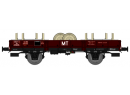 REE MODELES WB 134 HO - Wagon plat Ocem 29 porte essieux ep III SNCF - WB134