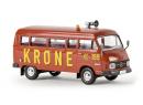 BREKINA 13257 HO - Camionnette MB L 206D 199 cirque KRONE