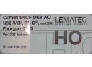 LEMATEC 219 HO - Coffret SNCF DEV AO U50 ep IIIa