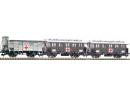 FLEISCHMANN 581206  HO -  Set 3 voitures croix rouge ep I KPEV