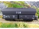ROCO 4386 HO - Wagon tr�mie � bogies charg�e de charbon �p III-IV SNCF