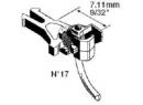 KADEE 17 HO - Attelages type US magntiques Nem 362 - court 7.11mm