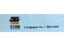 MARKLIN 5109 HO - Droit longueur 3.16 -33.5 mm