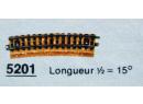 MARKLIN 5201 HO - Rail courbe 1/2 de 15 (R = 437.4 mm)