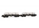 RIVAROSSI 6207 HO - 2 Plats type Rmms avec blinds sur chenilles UN