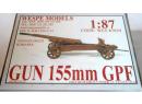 WESPE MODELS 87029 HO - Gun 155mm GPF (kit)