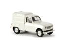 BREKINA 14712 HO (SAI2406) - RENAULT R4 fourgonnette 1961 gris clair