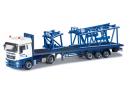 HERPA  303446 HO - MAN TGX XLX Euro 5 avec semi charg lment grue Liebherr Wasel