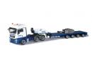 HERPA 303538 HO - MAN TGX XLX Euro 5 avec semi surbaisse charge lment grue WASEL