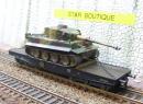 LILIPUT-HERPA par Star Models HO - Wagon SSyms charg d'un Tigre I