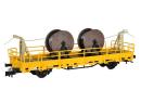 KIBRI 26266 HO - Wagon plat avec tourets de cables ep VI DB AG