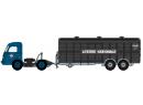 REE Modeles HO - CB 005 Panhard SCETA bleu remorque UFR double essx Loterie Nationale CB005
