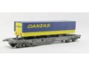 ROCO 46355 HO - Wagon kangourou avec remorque DANZAS ep IV SBB-CFF Hupac