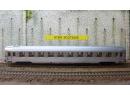 RIVAROSSI 3546 HO - Voiture DEV inox 2cl ep III SNCF rgion SE