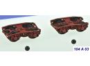 REE MODELES XB-104-A03 HO - Set de 2 bogies Y25C ' boites SKF brun UIC