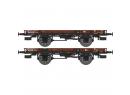 REE MODELES WB436 HO - Set de 2 wagons plats ep II/III PLM