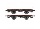 REE MODELES WB437 HO - Set de 2 Wagons plats ex PLM ep III SNCF