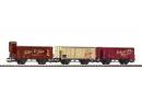 PIKO 58355 HO - Set de 3 wagons bire ep III DB