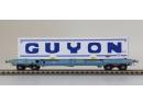 LS MODELS 30139 HO - Wagon K1 avec container 'GUYON' ep V SNCF