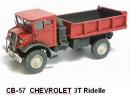 REE Modeles CB057 HO - CamionChevrolet 3T rouge (base Artitec)