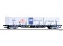 TILLIG 18120 TT - wagon plat Sgss avec containers ep VI SBB/CFF