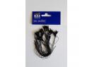 REE MODELES XB934 HO - 8 paires attelages Courts Magntiques Norme NEM 362 - Avec fils - Longueur