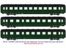 REE MODELES VB195 HO - Coffret de 3 DEV AO U46 ep IIIA SNCF (jupe complte)