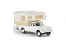 BREKINA 19830 HO - JEEP Gladiator A Camper blanc