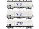 REE Modeles WB587 HO - Set de 3 TP frigo reconstruits ep III SNCF