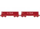 LS MODELS 32301 HO - Set de 2 wagons  minerai DMH ep V SNCB - SITRAM