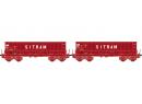 LS MODELS 32301 HO - Set de 2 wagons  minerai DMH ep V SNCB - SITRAM