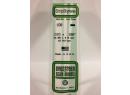 EVERGREEN 108 - OPAQUE WHITE POLYSTYRENE STRIP 0,25 x 4,8 mm - 10 U