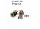 SAI 0710 HO - 2 tourets et 4 palettes
