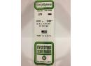 EVERGREEN 128 OPAQUE WHITE POLYSTYRENE STRIP 0.5 X 4.8 MM  10 u