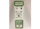EVERGREEN 142 OPAQUE WHITE POLYSTYRENE STRIP 1.00 X 1.00 MM  10 u