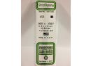 EVERGREEN 153 OPAQUE WHITE POLYSTYRENE STRIP 1.5 X 1.5 MM  10 u