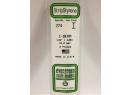EVERGREEN 274 TIGE POLYSTYRENE BLANC Poutre T 3.2 MM x 35 CM 4 u