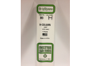 EVERGREEN 283 COLONNE H POLYSTYRENE BLANC 2.5 MM x 35 CM 4 u
