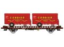 REE Modles WB638 HO - Wagon UFR Biporteur avec remorques CORDIER ep III SNCF