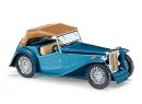 BUSCH 45916 HO - MG Midget TC, Cabrio zweifarbig, Blau