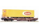 ROCO 46572 HO - Wagon poche avec semi remorque BARILLA ep IV FS