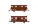 JOUEF 6187 HO - Set de 2 couverts Fret Express ep IV SNCF