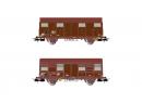 JOUEF 6187 HO - Set de 2 couverts Fret Express ep IV SNCF