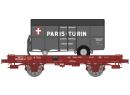 REE Modeles WB649 HO - UFR avec remorque fourgon PARIS TURIN ep III SNCF