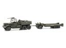 ARTITEC 6870280 HO - Camion Diamond M19 avec remorque porte char USA