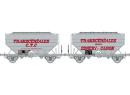 REE Modles WB729 HO - Set de 2 wagons craliers Transcrales ESMERY-CARON et CTC ep IV SNCF