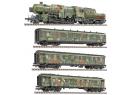 LILIPUT 130002 HO - Coffret de 3 voitures avec locomotive ep II DRB ensemble camouffl